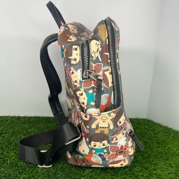 character loungefly mini backpack Disney Mickey Mouse the Pizza Planet Alien (Toy Story) and Mei in her red panda form (Turning Red) Loungefly Disney Alice in Wonderland